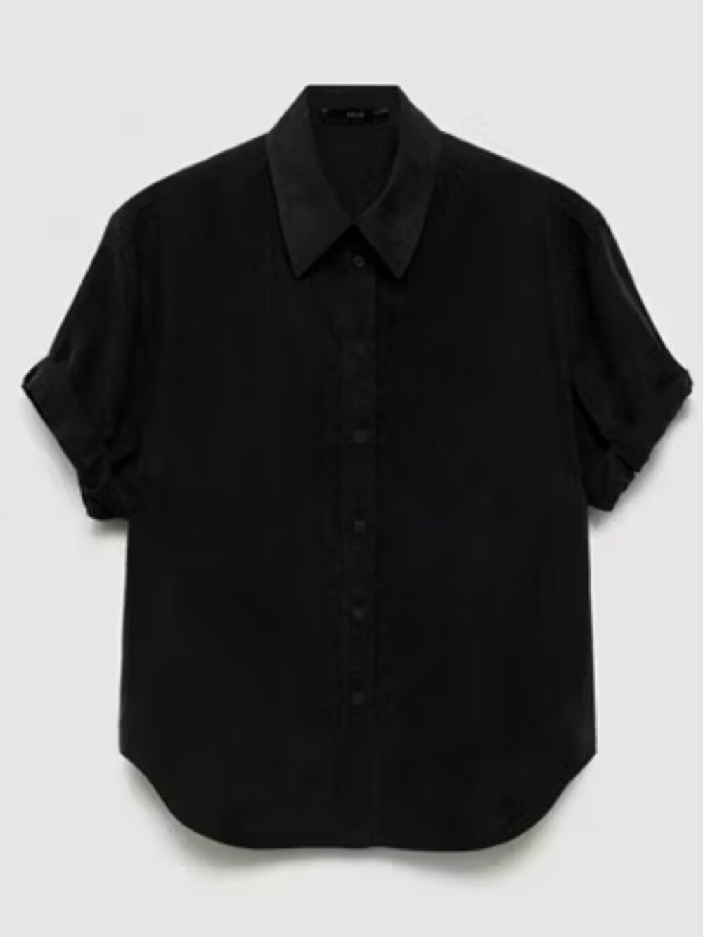 MNG Mango Short-sleeved cupro shirt, Size 6